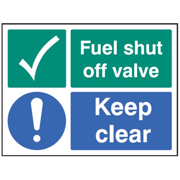 Fuel Shut Off Valve - Keep Clear