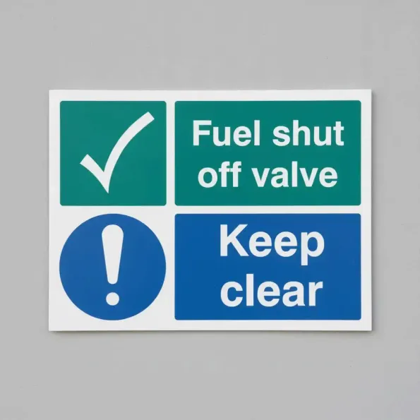Fuel Shut Off Valve - Keep Clear Fuel Shut Off Valve - Keep Clear