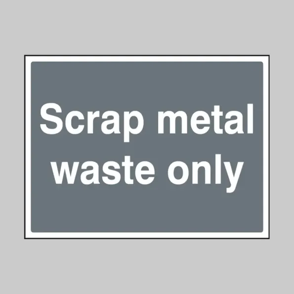 Scrap Metal Waste Only Scrap Metal Waste Only