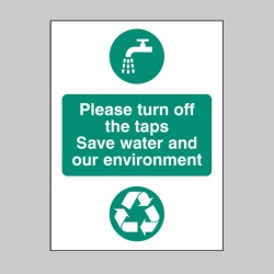 Please Turn Off the Taps - Save Water and Environment