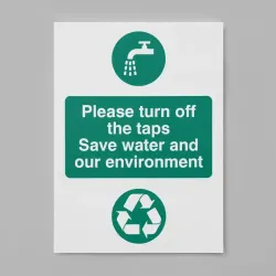 Please Turn Off the Taps - Save Water and Environment Please Turn Off the Taps - Save Water and Environment