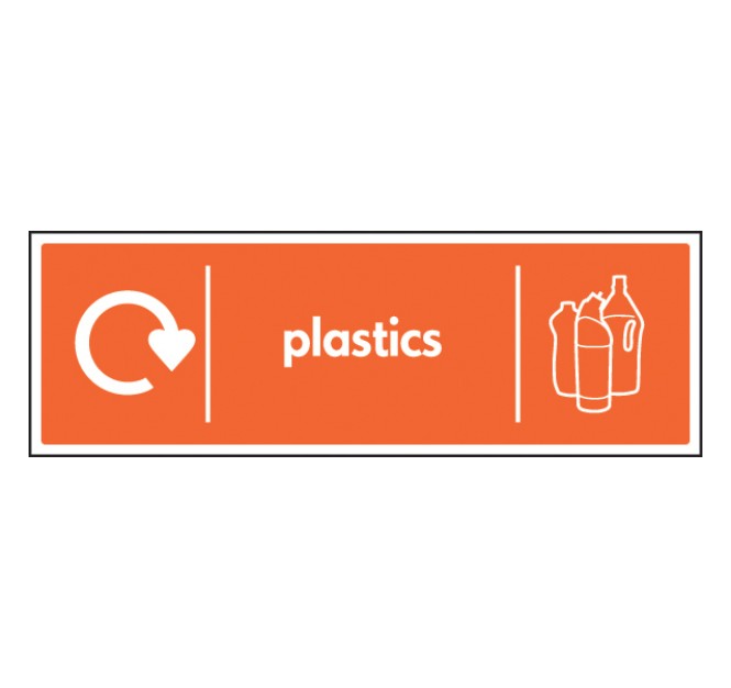 Plastics - WRAP Recycling Sign