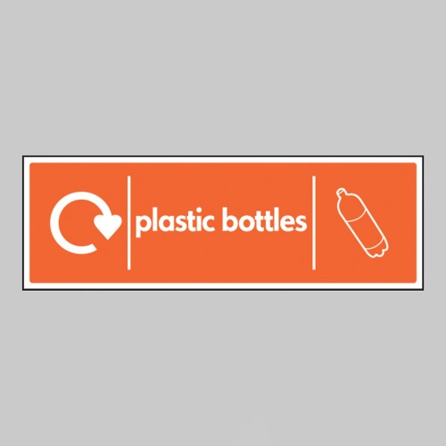Plastic Bottles - WRAP Recycling Sign