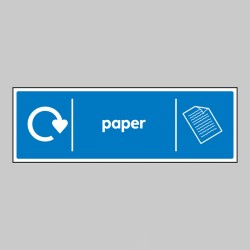 Paper - WRAP Recycling Sign