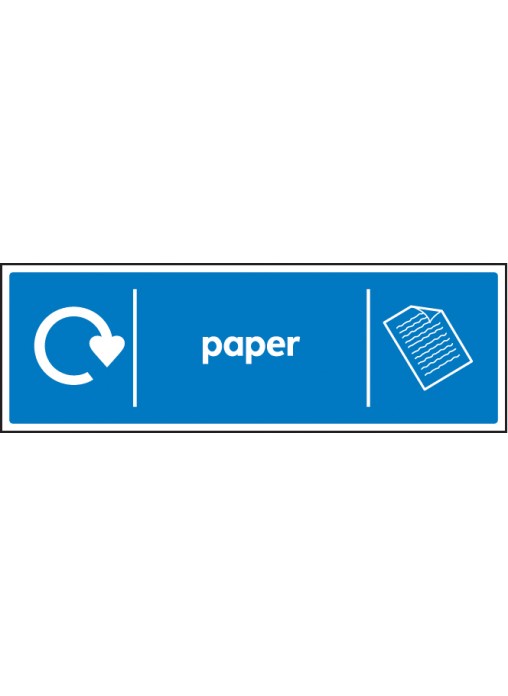 WRAP Recycling Sign Paper
