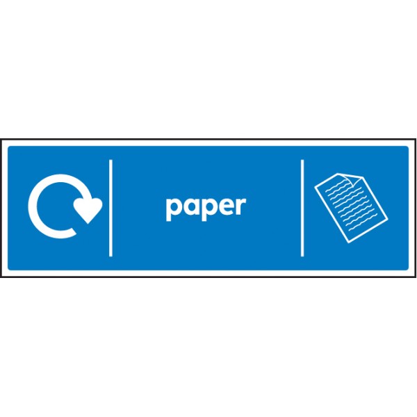 Paper - WRAP Recycling Sign