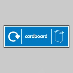 Cardboard - WRAP Recycling Sign