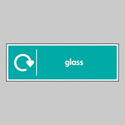 Glass - WRAP Recycling Sign