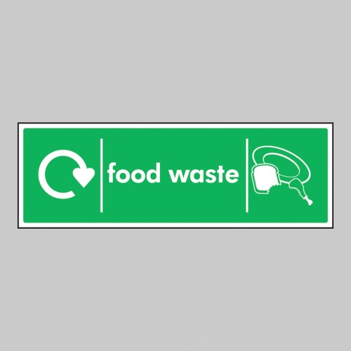Food Waste - WRAP Recycling Sign