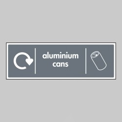 Aluminium Cans - WRAP Recycling Sign