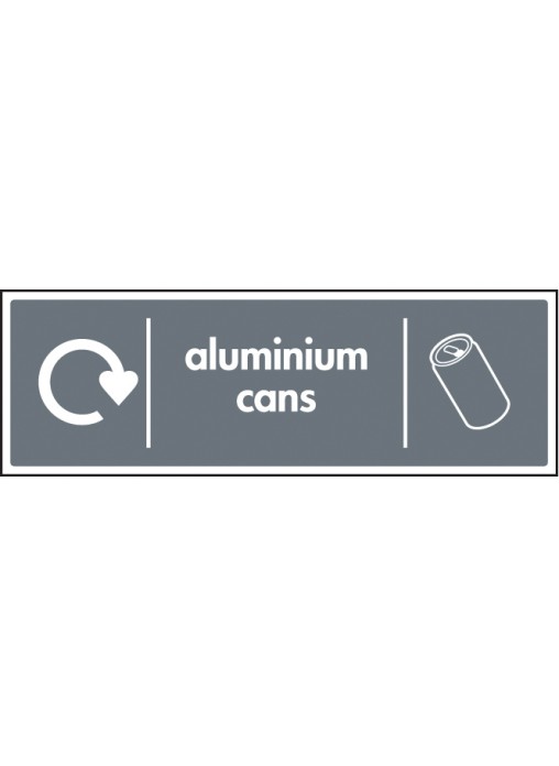 WRAP Recycling Sign Aluminium Cans