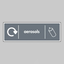 Aerosols - WRAP Recycling Sign