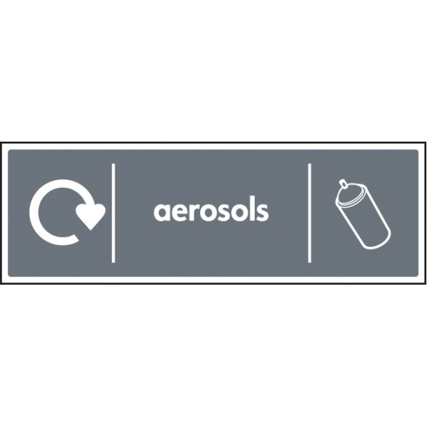 Aerosols - WRAP Recycling Sign
