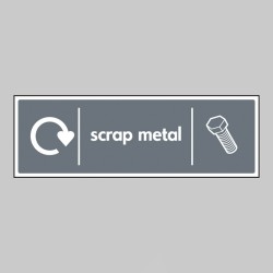 Scrap Metal - WRAP Recycling Sign