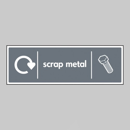 Scrap Metal - WRAP Recycling Sign