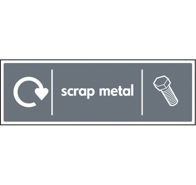 Scrap Metal - WRAP Recycling Sign