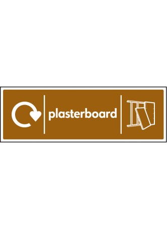 Plasterboard - WRAP Recycling Sign