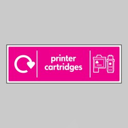 Printer Cartridges - WRAP Recycling Sign