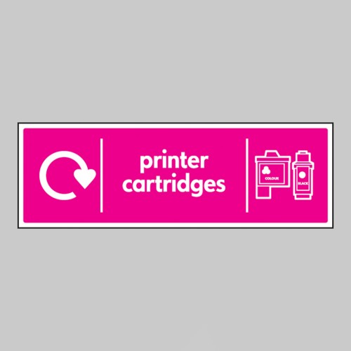 Printer Cartridges - WRAP Recycling Sign