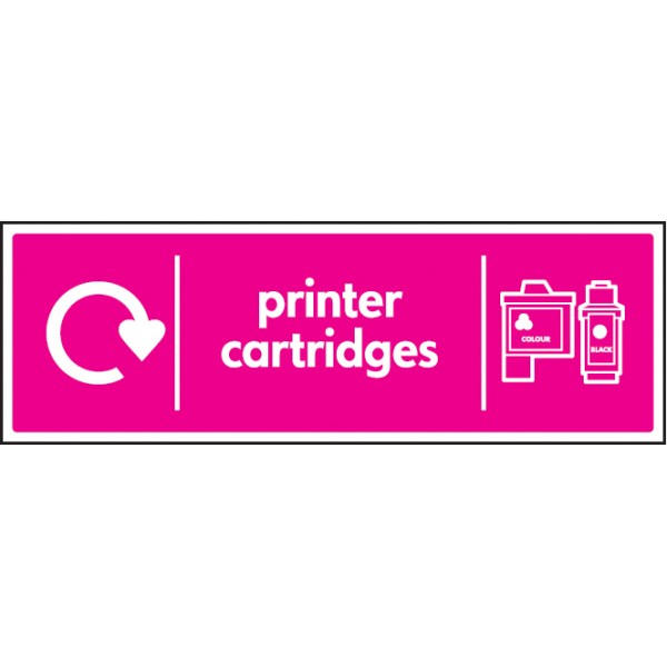 Printer Cartridges - WRAP Recycling Sign