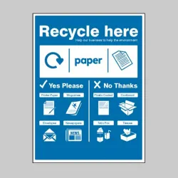 Recycle Here - Paper Recycle Here - Paper