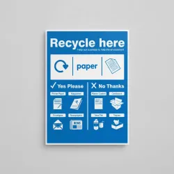 Recycle Here - Paper