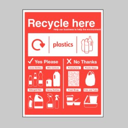 Recycle Here - Plastic Bottles
