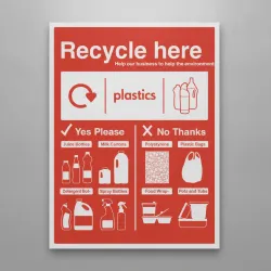 Recycle Here - Plastic Bottles