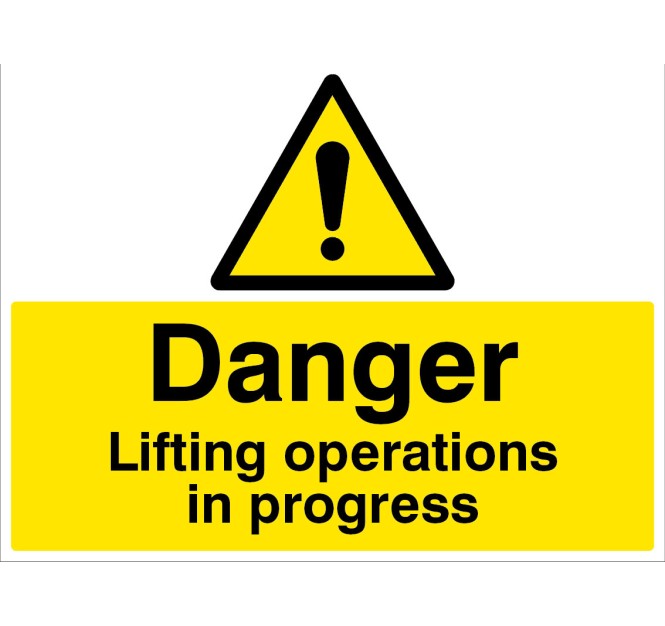 Danger - Lifting Operations in Progress