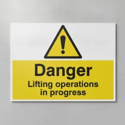 Danger - Lifting Operations in Progress