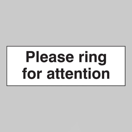 Please Ring for Attention