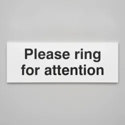 Please Ring for Attention Please Ring for Attention