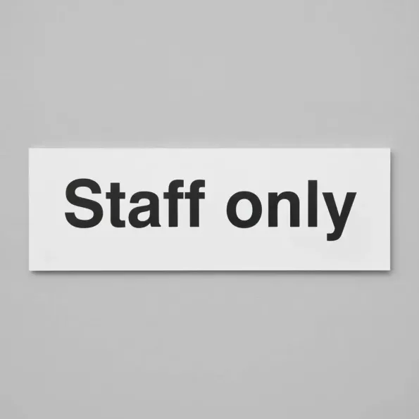 Staff Only Staff Only