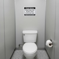 Please Leave Lavatory Clean for the Next User