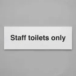 Staff Toilets Only
