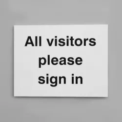 All Visitors Please Sign In All Visitors Please Sign In