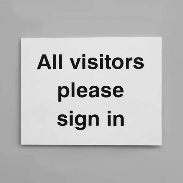 All Visitors Please Sign In All Visitors Please Sign In