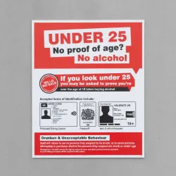 Challenge 25 - No Proof of Age - No Alcohol Challenge 25 - No Proof of Age - No Alcohol