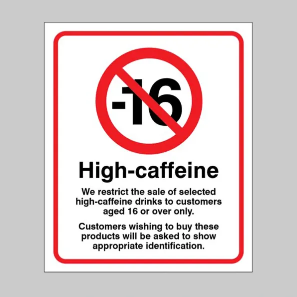 We Restrict the Sale of High Caffeine