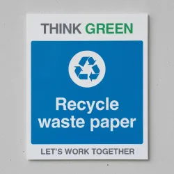 Think Green - Recycle Waste Paper