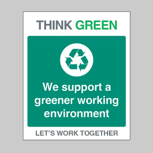 Think Green - We Support Greener Working Think Green - We Support Greener Working
