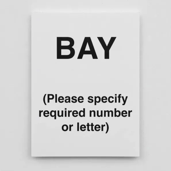 Bay - Specify Letter or Number