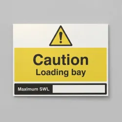 Caution - Loading Bay - Maximum SWL