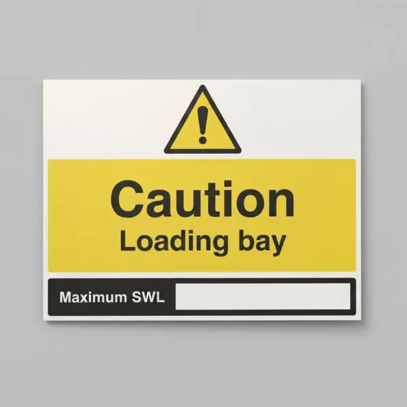 Caution - Loading Bay - Maximum SWL Caution - Loading Bay - Maximum SWL