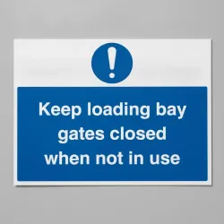 Keep Loading Bay Gates Closed