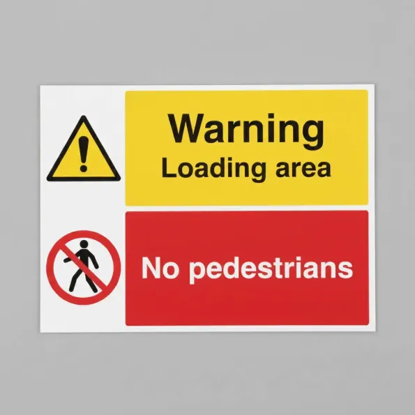 Caution - Loading Area - No Pedestrians Caution - Loading Area - No Pedestrians