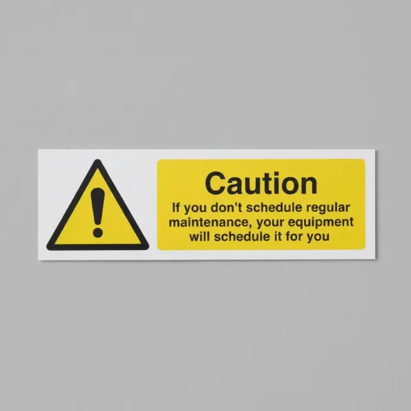 Caution - If you Don't  schedule regular maintenance