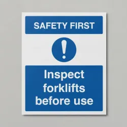 Safety First - Inspect Forklifts before use