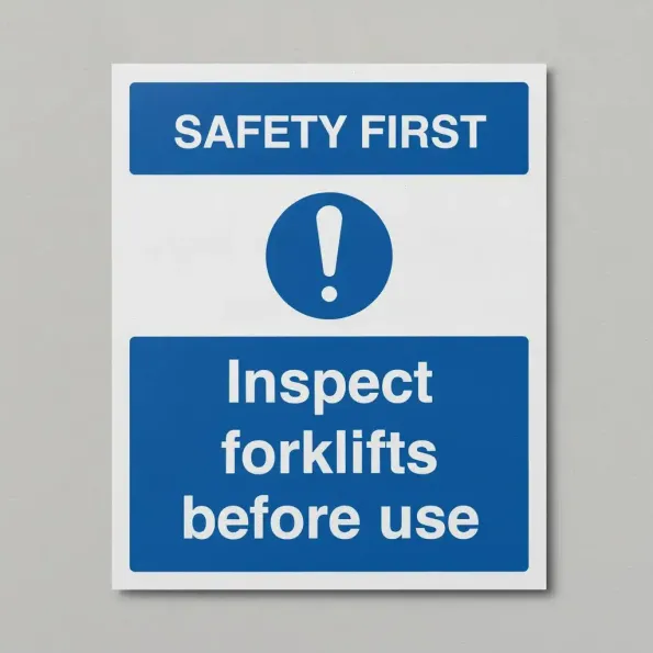 Safety First - Inspect Forklifts before use