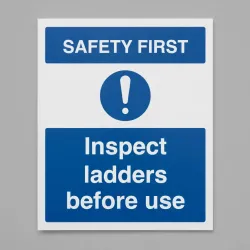 Safety First - Inspect Ladders before use